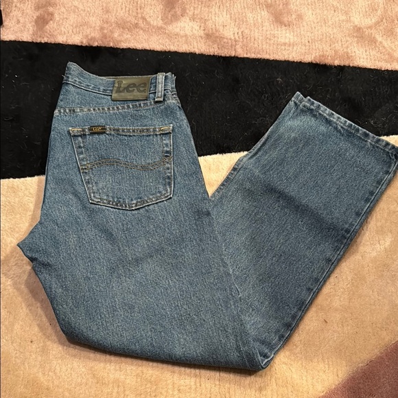 Lee Blue Regular Fit Jeans Classic Style 30x29 - Picture 2 of 4